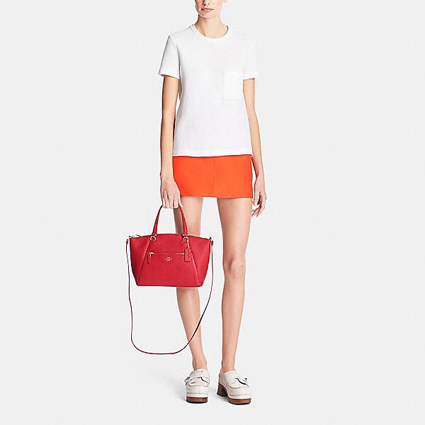 High Quality Embossing Coach Prairie Satchel In Pebble Leather High Quality Embossing Coach Prairie Satchel In Pebble Leather